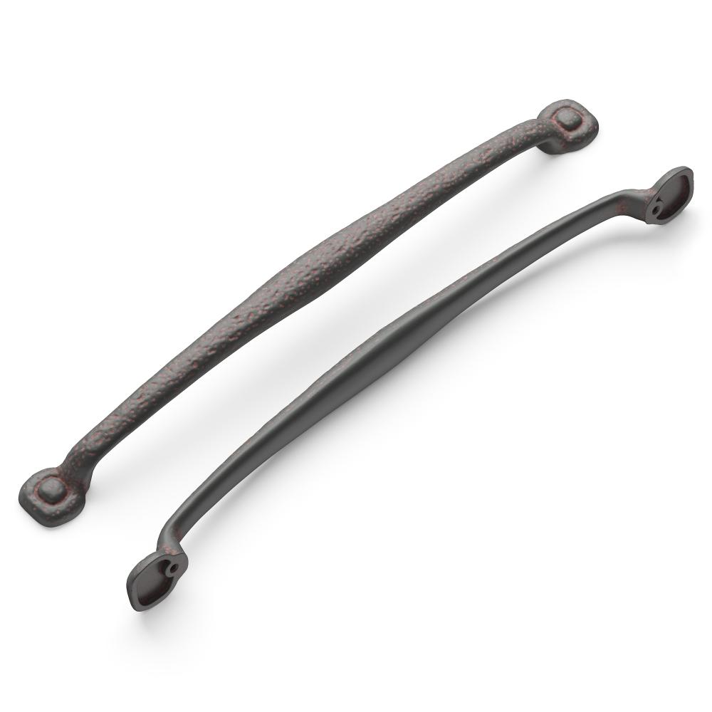Hickory Hardware P2999-RI Refined Rustic Collection Appliance Pull 18 Inch Center to Center Rustic Iron Finish
